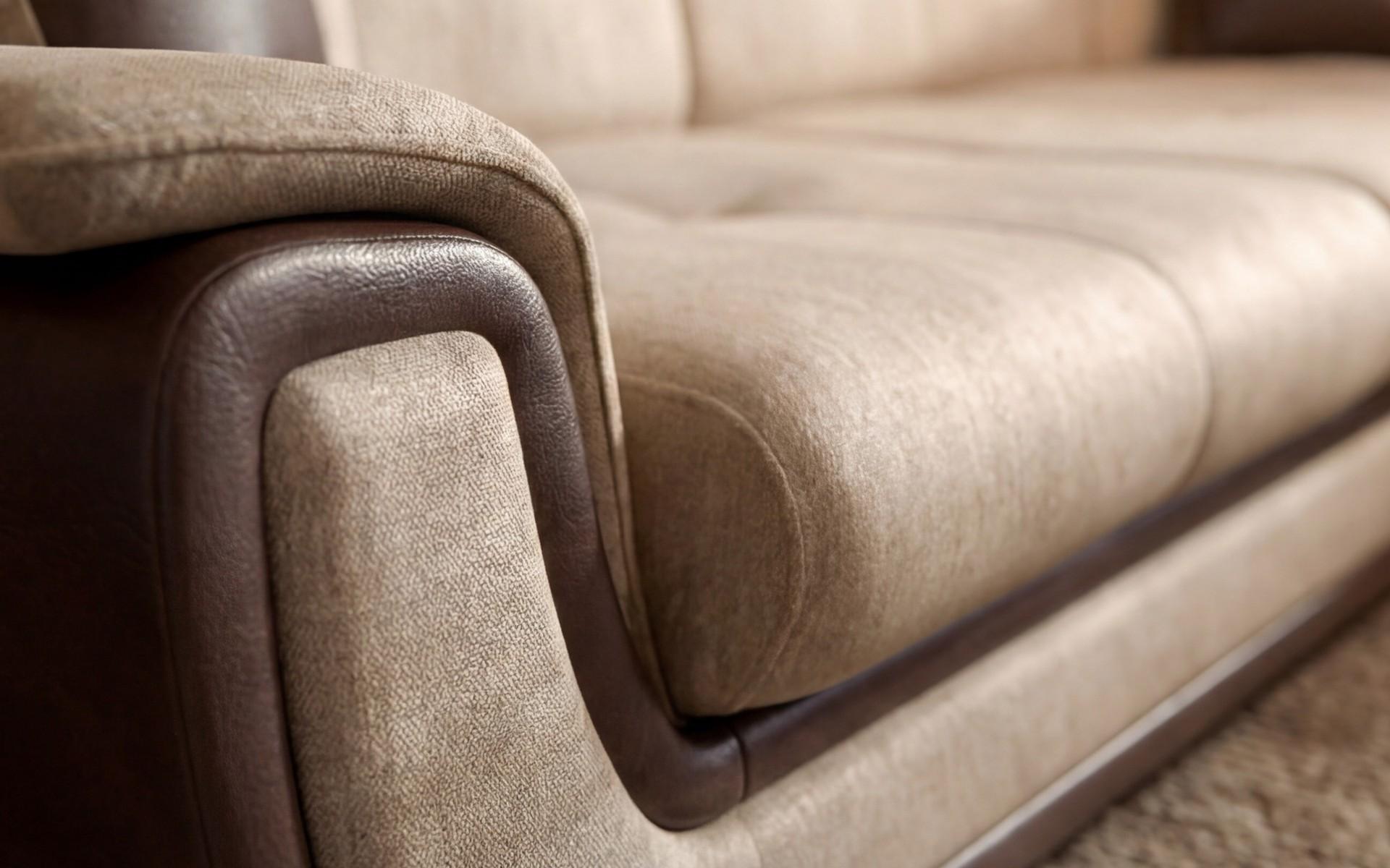 Extendable corner sofa + click-clack mechanism Princess ΙΙ, dark beige + brown leather  7